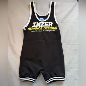 Unisex Black Powerlifting Singlet